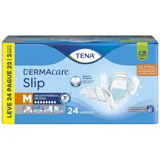 Fralda Geriátrica Tena Slip Dermacare M Leve 24 Pague 22
