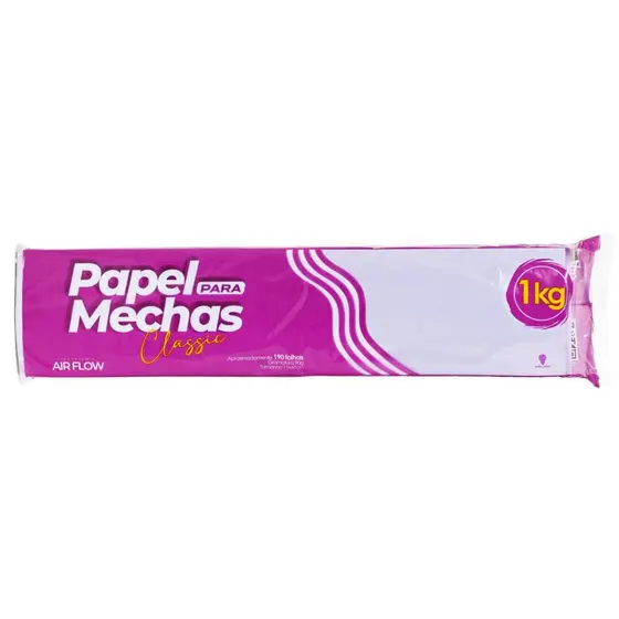 Papel Ecologico Para Mechas Classic 11x47cm 1Kg/190 Folhas