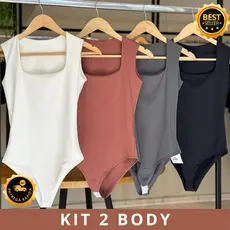 BODY FEMININO SUPLEX REGATA FORRO DUPLO PREMIUM
