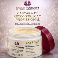 Máscara Reconstrução Extreme Repair 250 gr Profissional - Beauty Session Cosmetic Professional