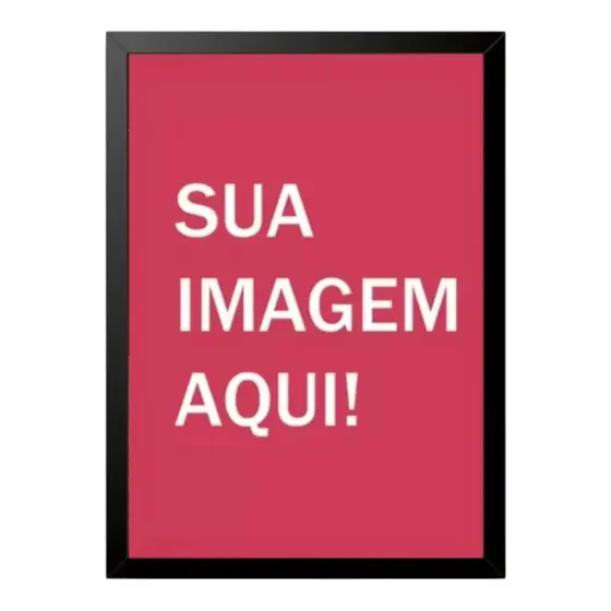 Quadro Emoldurado Poster Personalizado A3