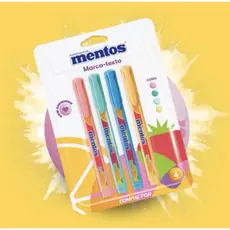 Marca-texto Mentos Blister c/4 Un.