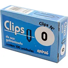 Clips nr.0 galvanizado (pt com100un) Spiral pt 1 un