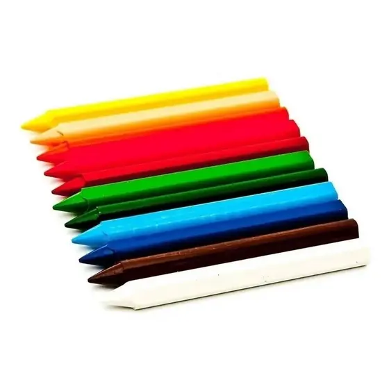 Caixas Giz de Cera Fino 88mm Caixa com 12 Cores Leo&Leo