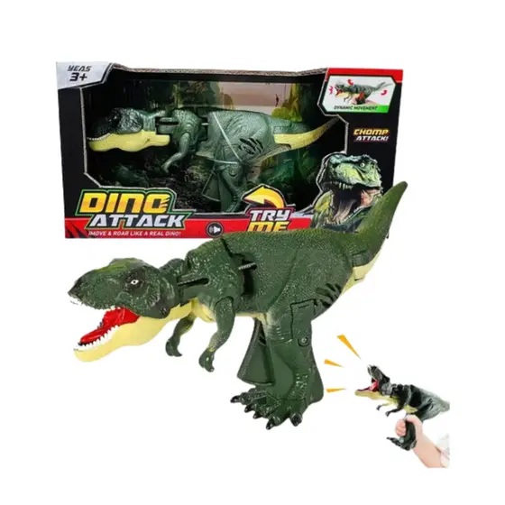 Brinquedo Boneco Dinossauro Luz Efeitos Sonoros Movimento Davi Variedades