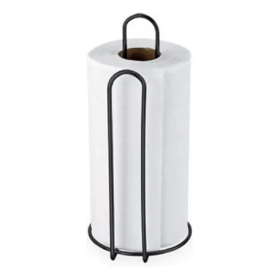Porta Rolo Papel Toalha Suporte Vertical Mesa Aço Guardanapo