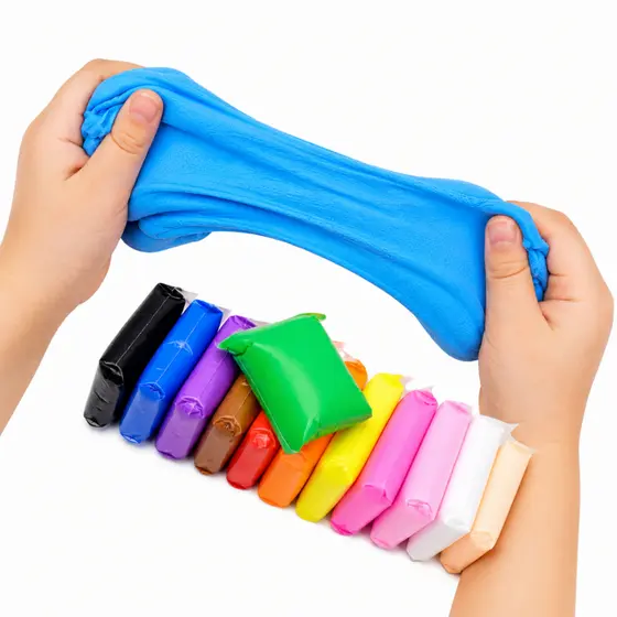 60 Massinha EVA Macia Leve Cores Ferramentas Massa Não-Tóxica Crianças Brinquedo Colorida