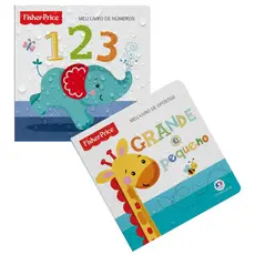 Kit 2 Livros de Banho Fisher-Price Números e Opostos Fisher-Price