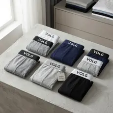 Kit com 5 Cuecas Boxer Adulto de Cotton