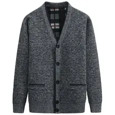Casaco de lã masculino, casaco de lã, inverno, gola V grosso, malha, casaco casual, casaco de malha quente, 2023