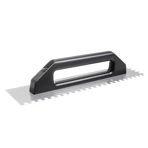 Desempenadeira Aço Dentada Cortag, 48x12cm, Dentes 10x10mm, Cabo Plástico