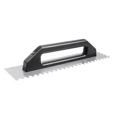 Desempenadeira Aço Dentada Cortag, 48x12cm, Dentes 10x10mm, Cabo Plástico