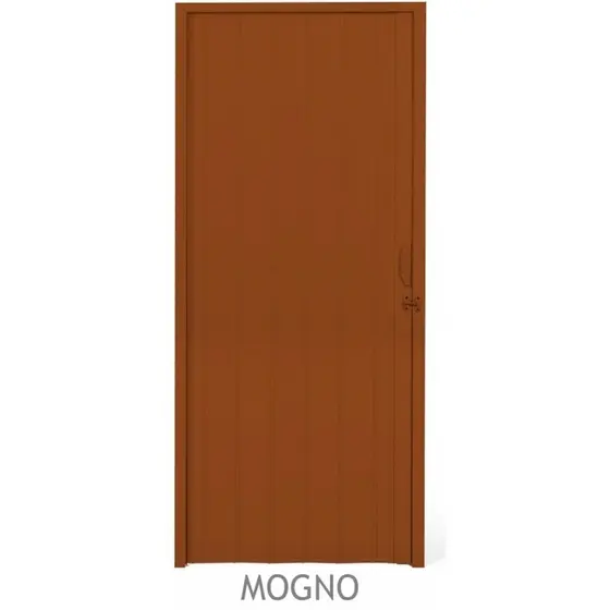 Porta Sanfonada PVC Plastilit 0,60x2,10m Mogno