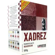 Tinta em Pó Xadrez Marrom 500g - Embalagem com 10 Unidades