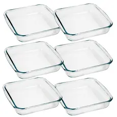 Conjunto de Assadeiras Marinex Quadrada 1,8 Litros Média 6 Peças