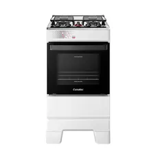 Fogão de Mesa Esmaltec 4 Bocas T4IAB Ideal Top - 4122 Acendimento Automático, Branco, Bivolt