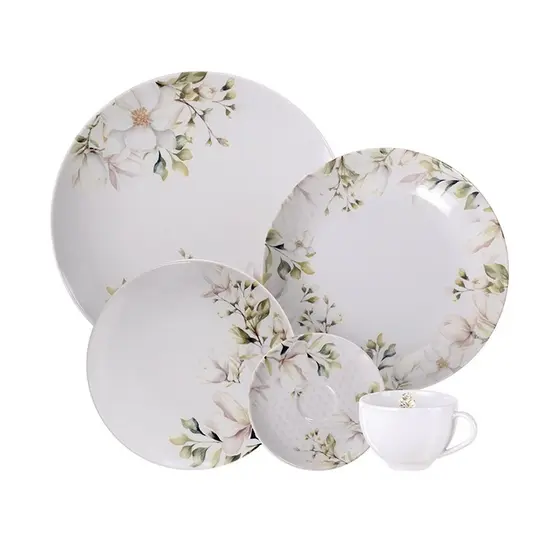 Aparelho de Jantar/Chá Tramontina Magnolia 20 Peças
