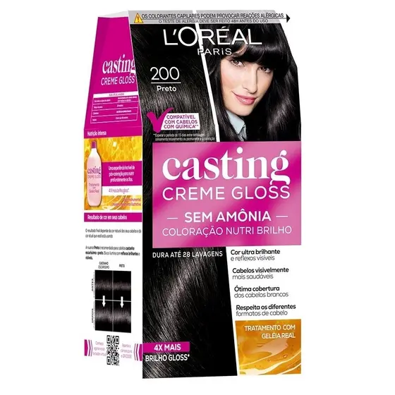 Tintura Casting Creme Gloss 200 Preto