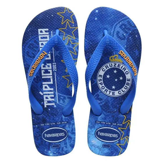 Havaianas Top Times Cruzeiro Azul Brilhante