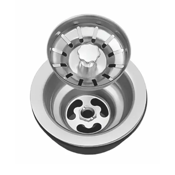 Válvula Pia Americana Ghel Plus Bali 3.1/2 Inox Pinos em ABS