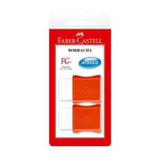 Borracha Faber Castell Plástica TK Pequena - 1 Embalagem com 2 Unidades