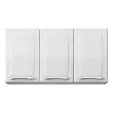Armário de Cozinha Itatiaia Luce | 3 Portas, em Aço, Branco