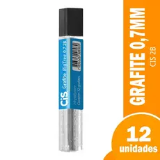 Grafite Cis 0,7mm 2B - Embalagem com 12 Unidades