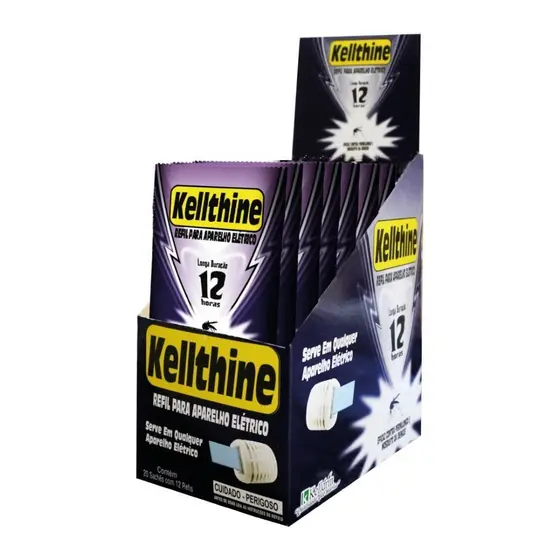Repelente Elétrico Refil Kellthine Pastilha 12g -  Embalagem com 20 Unidades