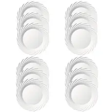Conjunto de Pratos Rasos Nadir Opaline Jasmim 12 peças