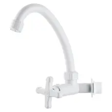 Torneira Para Cozinha Herc 2735 Parede 1/2-3/4 Branca Bica Movel Sm