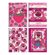 Caderno Espiral Tilibra Universitário Lotso - Capa Dura 1 Matéria 80 Folhas - Embalagem com 4 Unidades (SORTIDO)