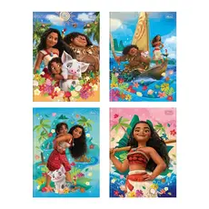 Caderno Costurado Tilibra Universitário Capa Dura Moana 80 Folhas - Embalagem com 5 Unidades