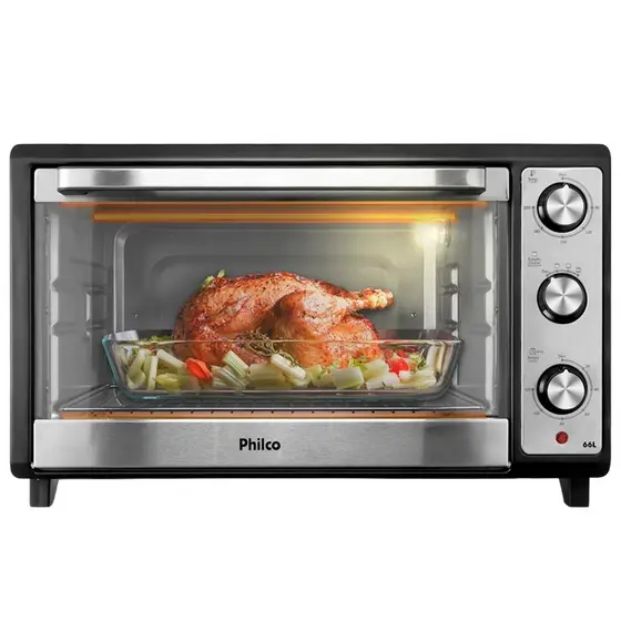 Forno Elétrico de Bancada Philco 66 Litros PFE66BM - 1800W, Preto