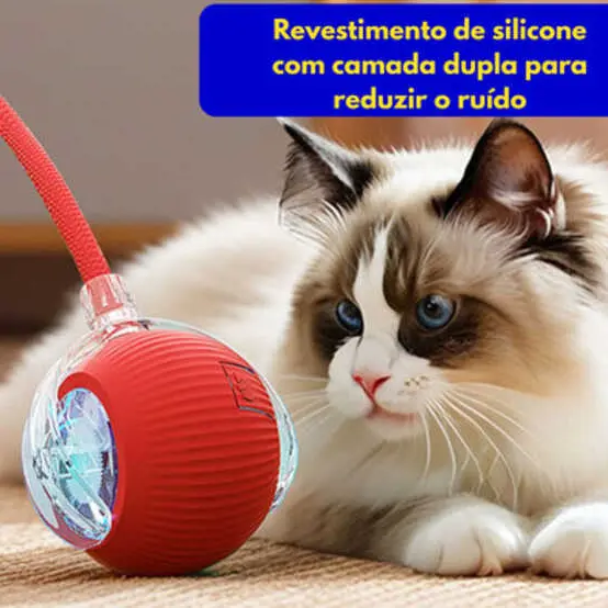 Bola Giratória Inteligente Pet Recarregavel Cães E Gatos