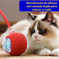 Bola Giratória Inteligente Pet Recarregavel Cães E Gatos