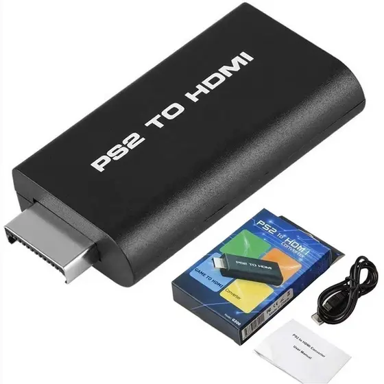 Adaptador Conversor Ps2 Audio Vídeo Av Para Cabo Hdmi 002