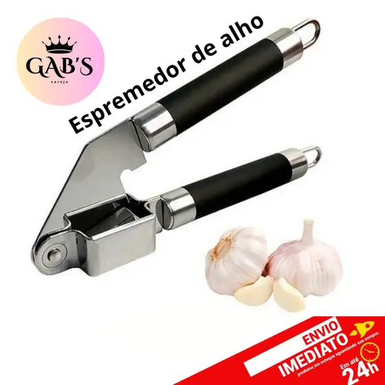 Espremedor de alho em inox