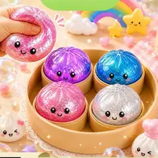 Squishy De Pão Brilhante De 5Cm , Brinquedo Fofo – Perfeito Para Aliviar Ansiedade E Estressevários Estilos Disponíve