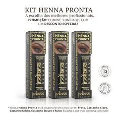 Henna Pronta 3UNID INDIANA BEAUTY *escolher cores no CHAT - Sobrancelhas definidas e Fácil aplicação