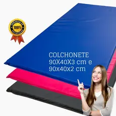 colchonete academia 90x40x3- 90x45x2,5  90X40X2 exercícios físicos, ginastica/acampamento, FITNESS..