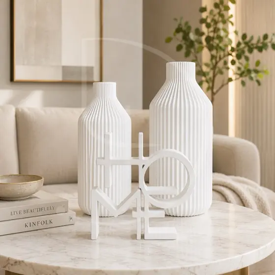 Kit Decorativo HOME Vertical  – Vasos Modernos Minimalistas