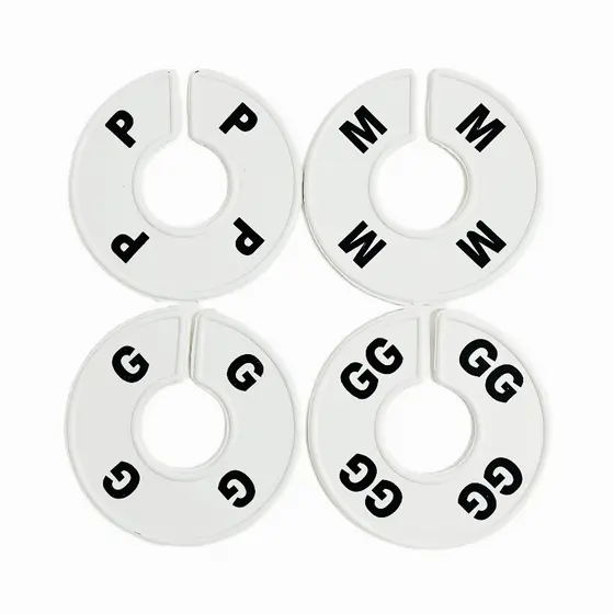 Kit divisor de arara tamanhos P,M,G,GG