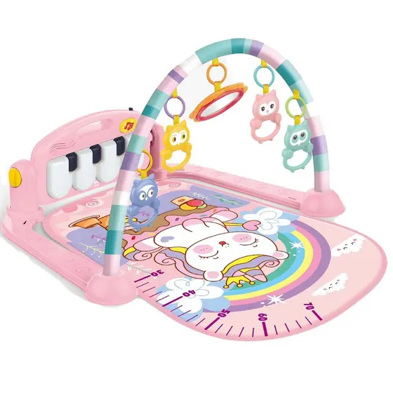 Tapete de Atividade Musical Bebê  Piano Interativo Unicórnio Wakaii