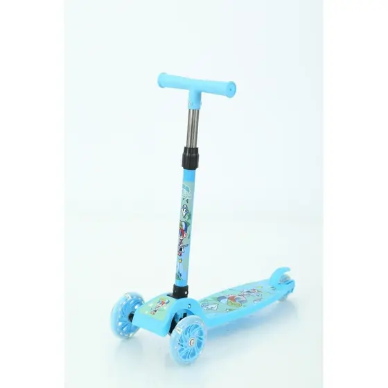 Patinete Infantil Com 3 Rodas Dobrável Azul