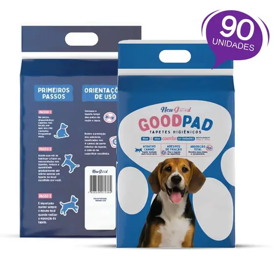 Tapete Higiênico Good Pad com 90 Unidades 80x60