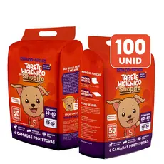 Tapete Higiênico Espaço De Bicho Shopito Oficial 100 Unidades Envio Imediato