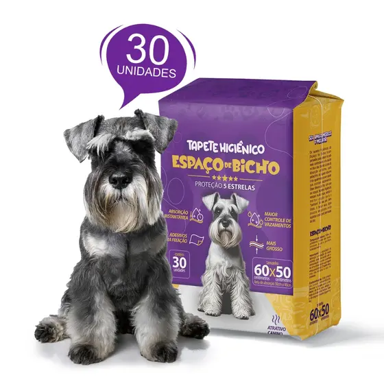 Tapete Higiênico Espaço De Bicho Para Cães 50x60cm 30 Unidades - Envio Imediato