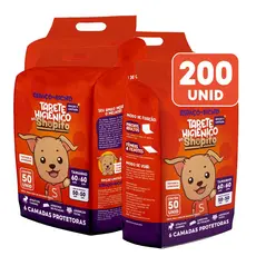 Tapete Higienico Espaço De Bicho Shopito Oficial 200 Unidades Envio Imediato