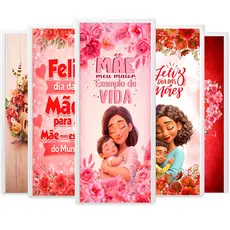 Capa de Porta Dia das Mães e Filho Amor Decorativa 2,10x0,85 Mt