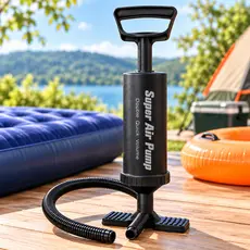 Bomba de Ar Manual Inflador 30cm Colchão, Piscina